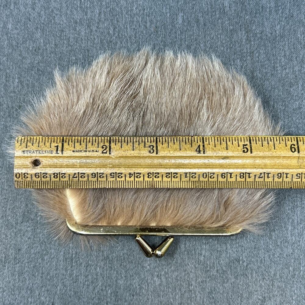 Vintage Lispeer Trading Kangaroo Fur Coin Purse Kiss Lock Australia Souvenir - Picture 3 of 11